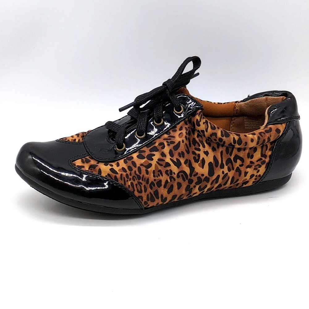 Laura Ashley Shoes Womens Landra Black Leopard 10‎ Walking Sneakers Comfort